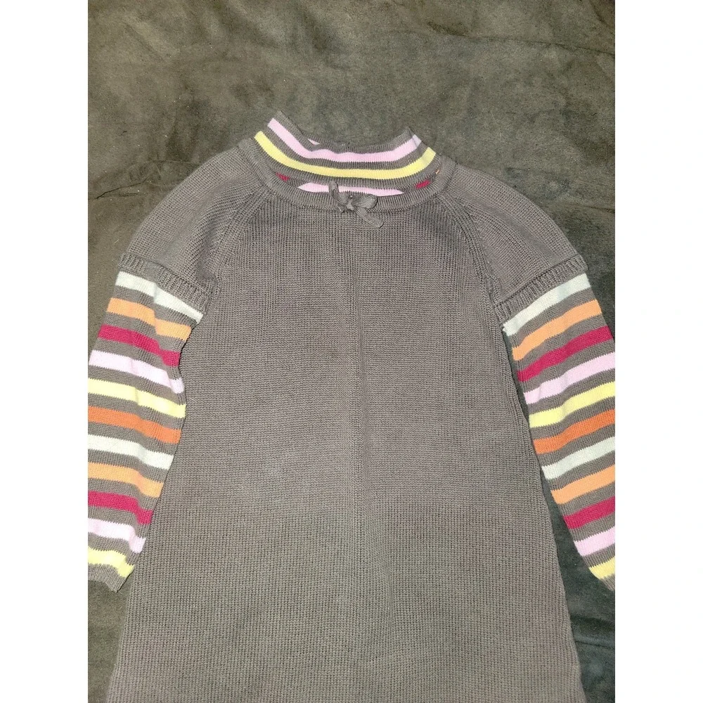 Gymboree‎ purrfect autumn fall for monkeys brown sweater dress size 4